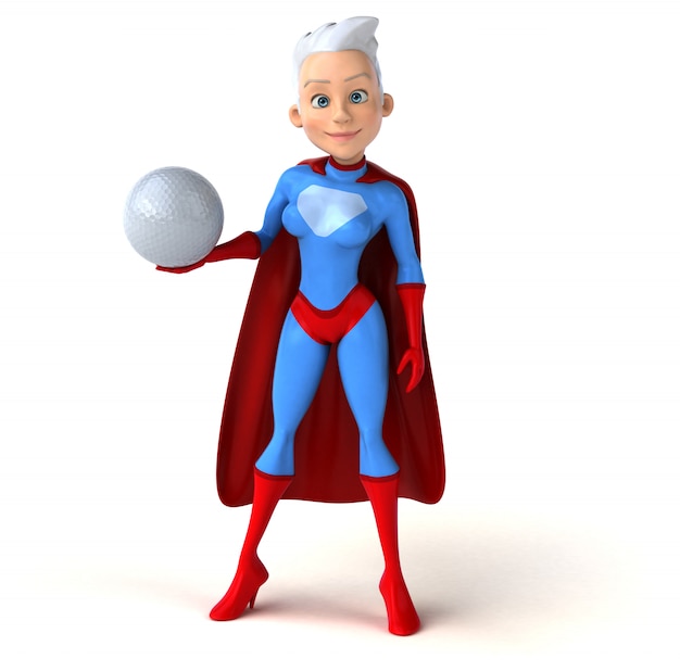 Супергерой женщина анимация