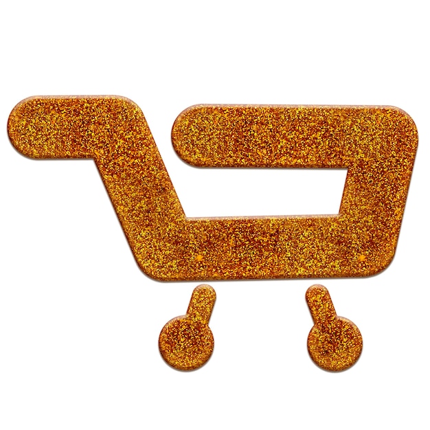 Supermarket trolley illustration