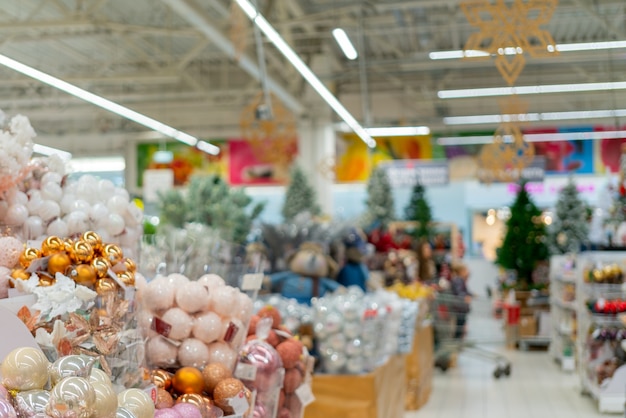 Supermarkt in Kerstmis