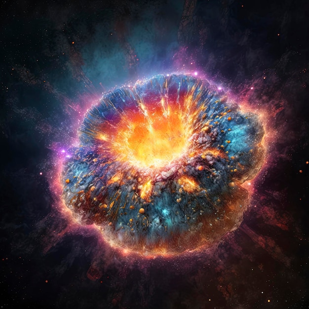 Supernova exploderen, ruimte