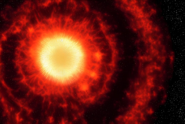 Supernova-ster ontploft in de ruimte Generatieve kunstmatige intelligentie