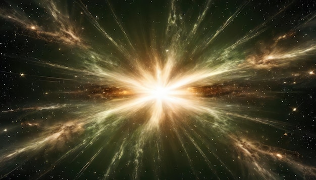 Supernovas Enigmatic Energy Mesmerizing Abstract Explosion in Dark Olive Green Dark Khaki and Ta