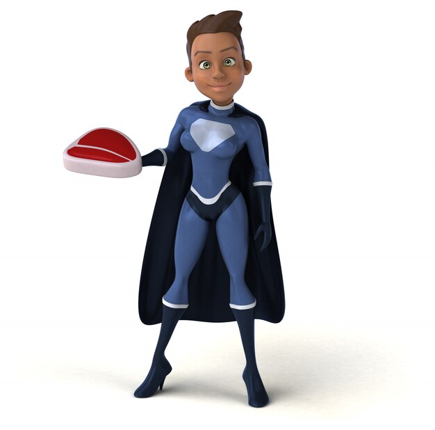 Superwoman 3D-personage