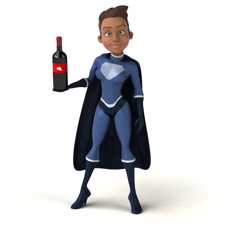 Foto superwoman 3d-personage