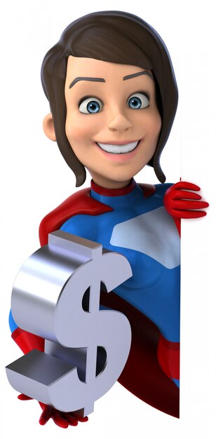 Superwoman 3D-personage