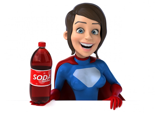 Superwoman 3D-personage