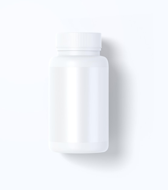 Photo supplement bottle mockup design psd