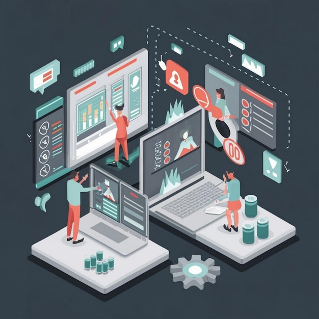 Supply chain simulatie concept icoon Logistiek netwerk abstract idee dunne lijn illustratie