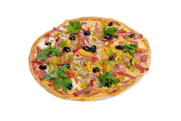Supreme Pizza in panNeapolitanisolated