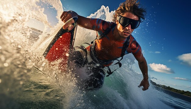 Foto surf kitesurf paracycling fotoshoot in actie sportfotografie