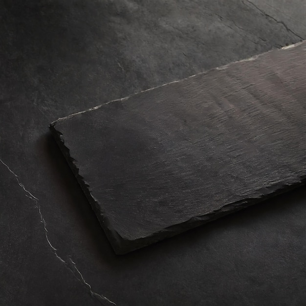 Surface black stone board angle shot