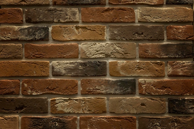 The surface of a brick wall Space for text Background