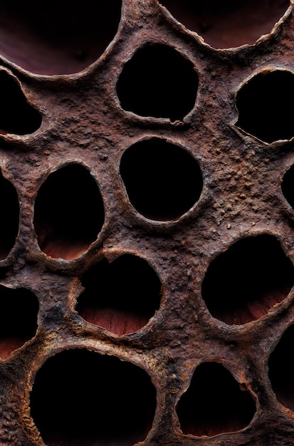 Surface of dried lotus seed box