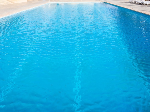 Surface of empty outdoor swimming pool