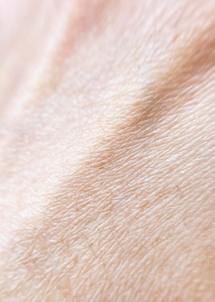 Photo 手の皮膚の表面を近づける