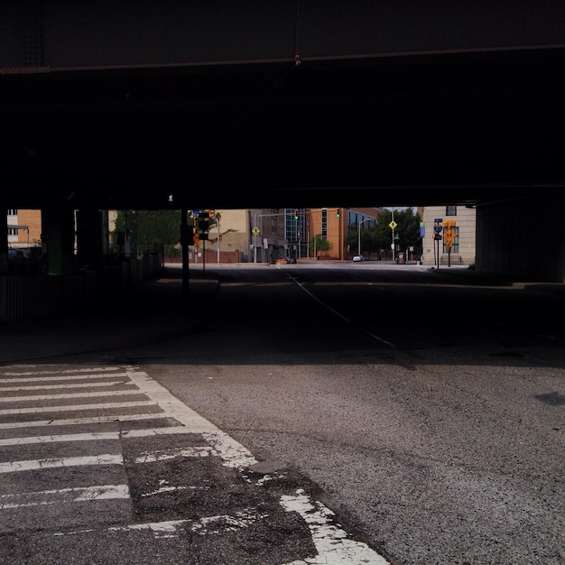 Photo surface level of empty road