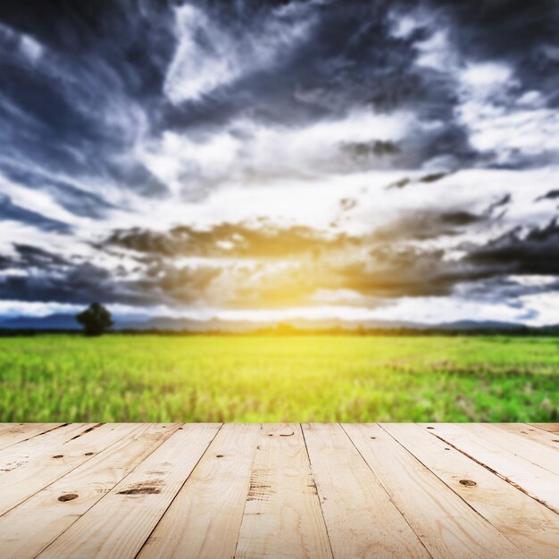 Photo surface level of land against sky