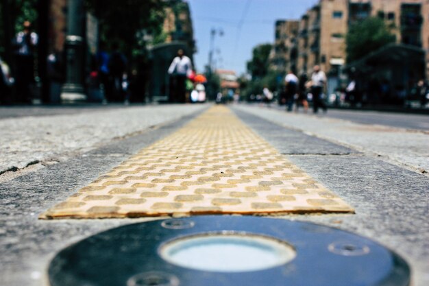 Foto livello della superficie della strada