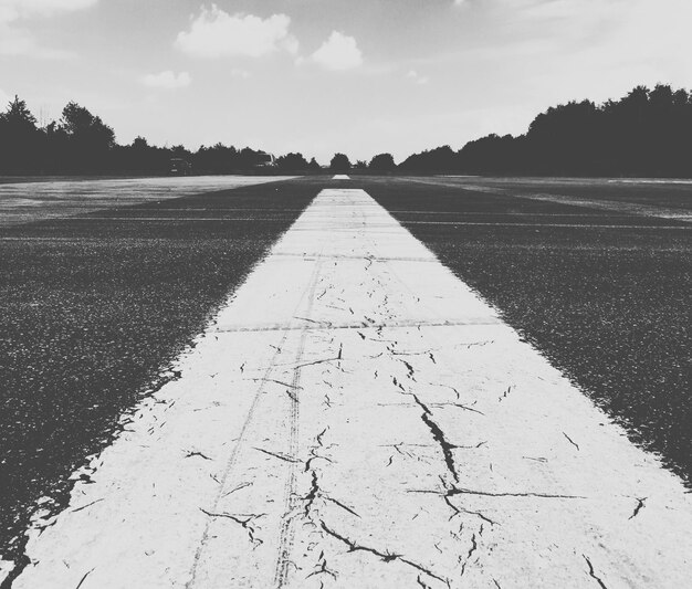 Foto livello della superficie della strada