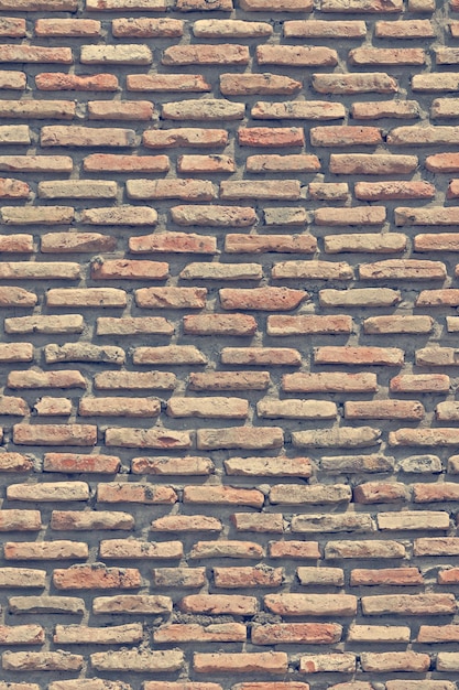 Photo the surface of a long thin bricks