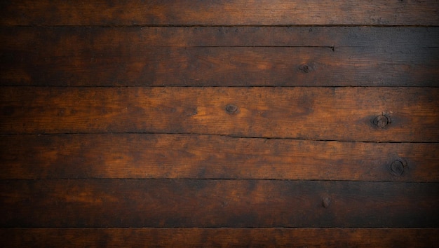 Surface of the old brown wood texture Old dark textured wooden background Top view Generative AI