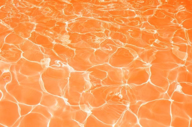 Surface orange water swimming pool pattern texture background