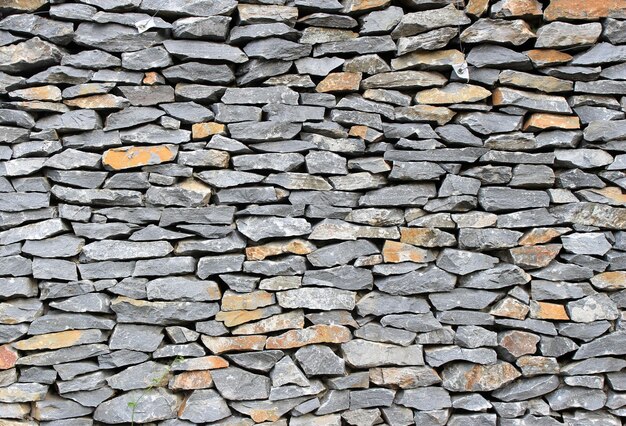 Photo surface of the stone wall background