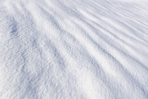 Surface textured of fresh snow