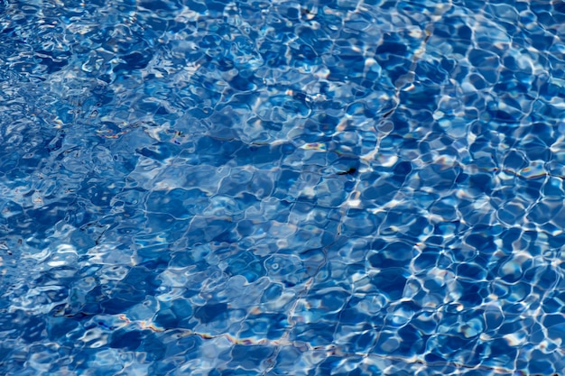 Surface water Of blue color With ripples