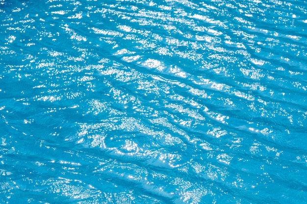 Surface of water blue wave background