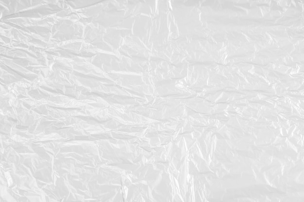 The surface of the white plastic bag