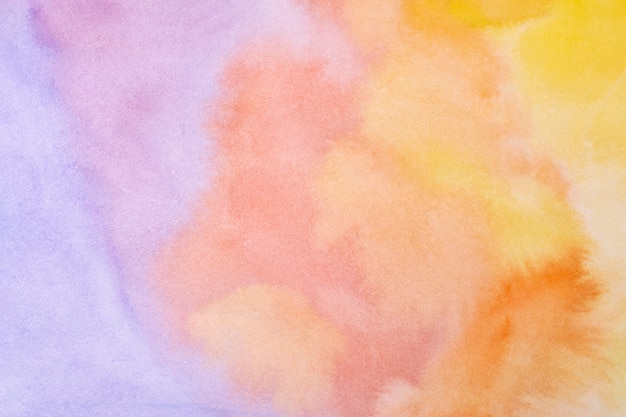 Surface with expressive watercolor paint