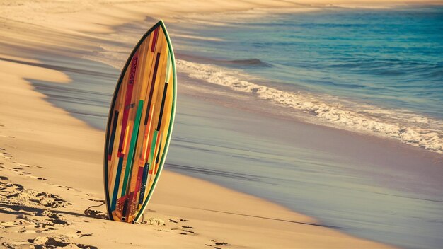 Photo surfboard at the beach