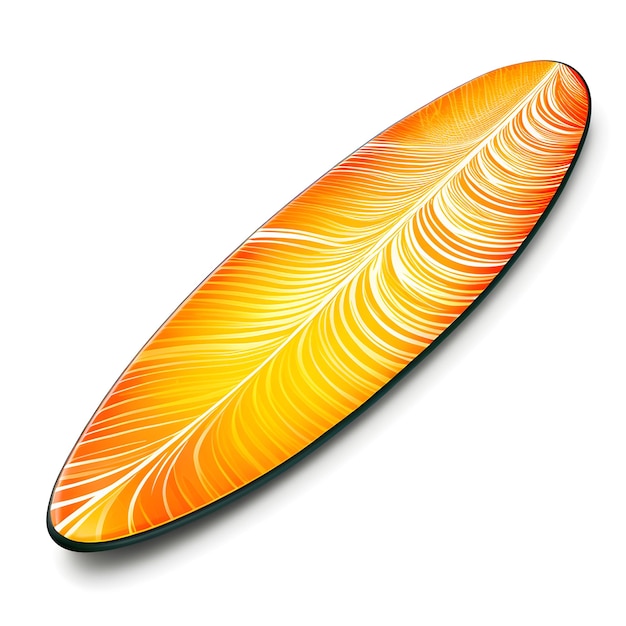 Surfboard Isolated on White Background