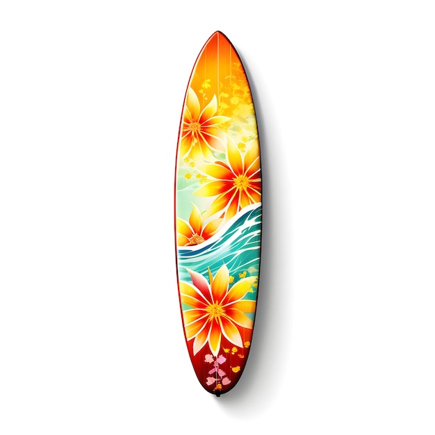 Surfboard Isolated on White Background