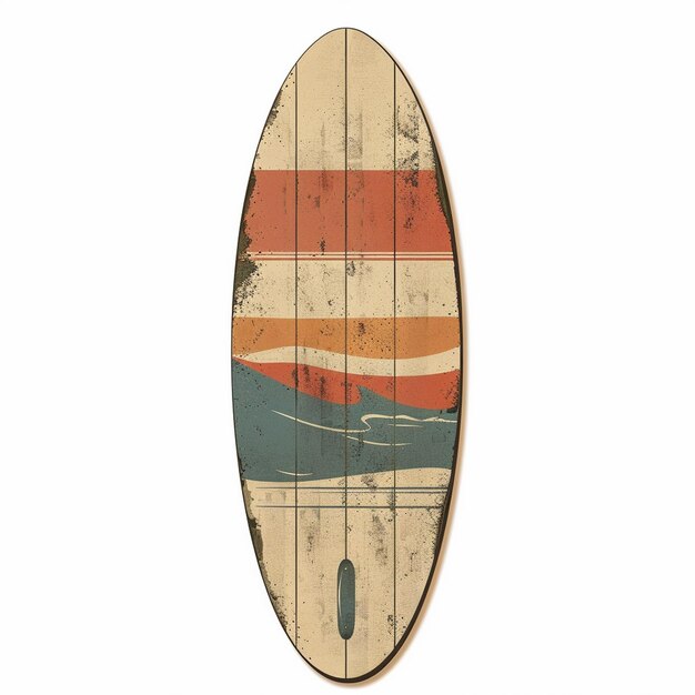 Photo a surfboard with a number 2 on it