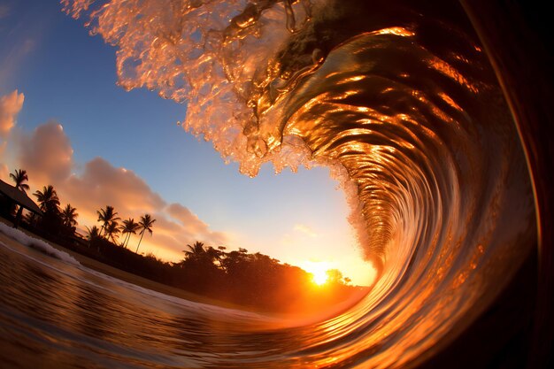 Foto surfisti che catturano le onde