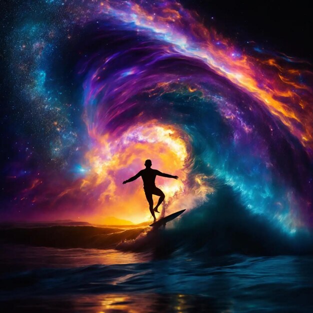 Surfing on galaxy