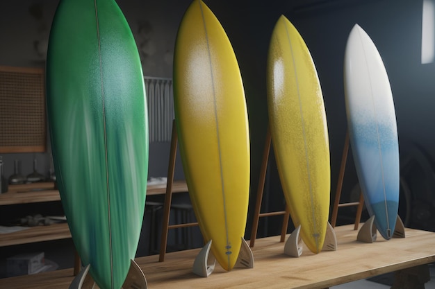 Surfplankworkshop Gemaakt met generatieve AI-technologie