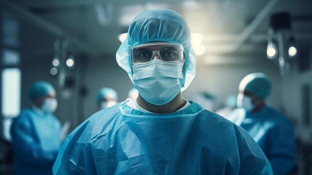 Photo surgeon in the operating theater