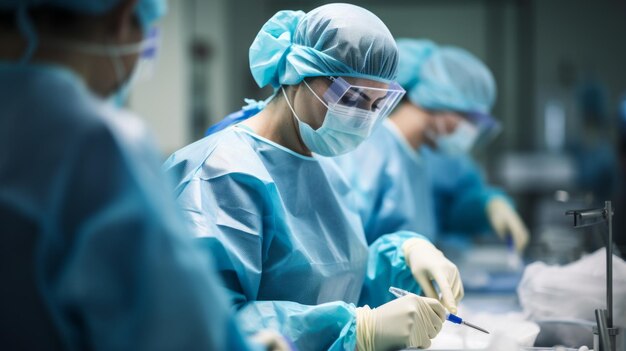 Photo surgeons in the operating room