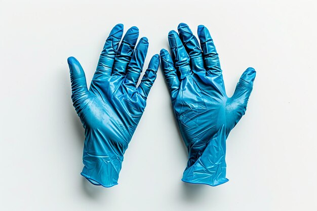 Surgical Gloves On White Background