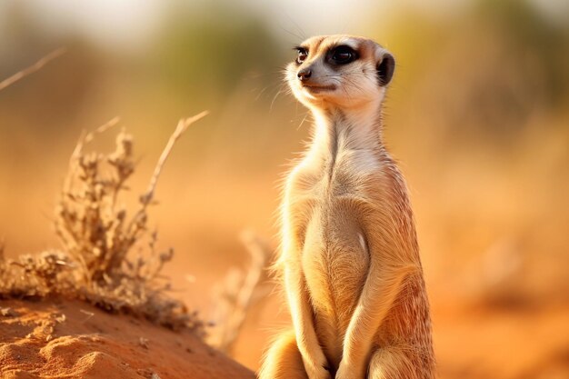 Photo suricate watching