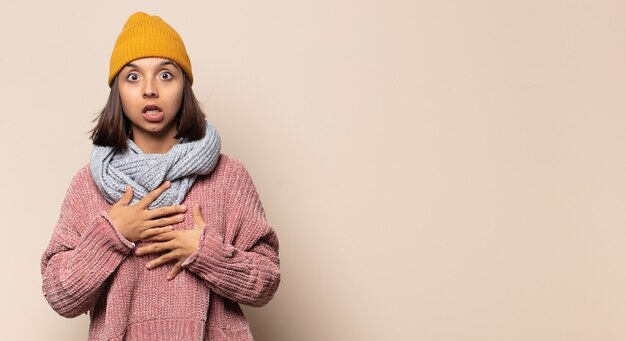 Surprised young woman