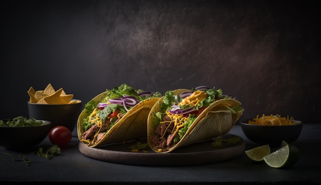 Photo surprising tacos with unexpected ingredients