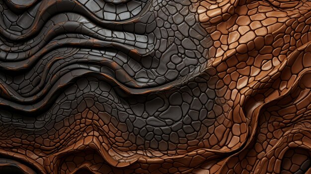 Surreal 3d Leather Image With Basalt Fiber Textured Surface And Contrasting Textures