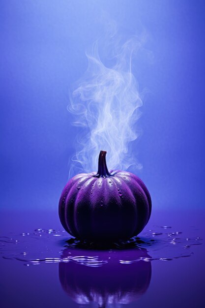 Surreal background photo in halloween symbolic visual mystic blue colors