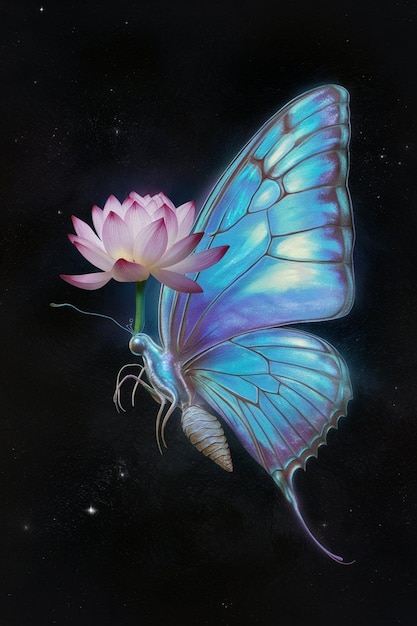 A surreal butterfly