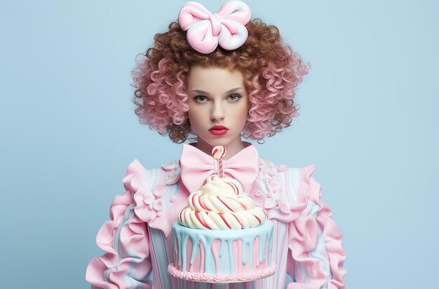 Surreal ConfectioneryThemed Portrait