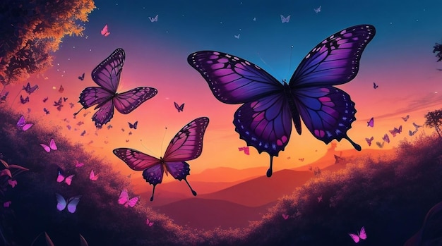 Surreal Dreamscapes Carried by Butterflies